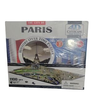 Cityscape The City Of Paris History Over Time Puzzle 4D 1100 Pieces NWB 92725-2